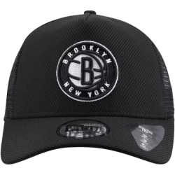 Brooklyn Nets New Era NBA Black Base Trucker Cap