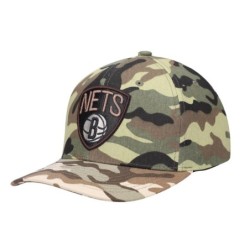 Men's Mitchell & Ness Camo Brooklyn Nets Woodland Desert Snapback Hat