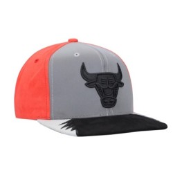 Men's Mitchell & Ness Gray/Red Chicago Bulls Day 5 Snapback Hat