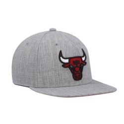 Men's Mitchell & Ness Heathered Gray Chicago Bulls 2.0 Snapback Hat