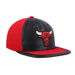 Men's Mitchell & Ness Black/Red Chicago Bulls Day One Snapback Hat