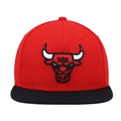 Men's Mitchell & Ness Red/Black Chicago Bulls Team Two-Tone 2.0 Snapback Hat