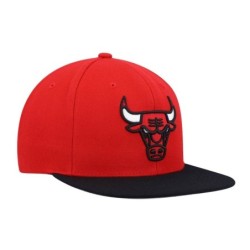 Men's Mitchell & Ness Red/Black Chicago Bulls Team Two-Tone 2.0 Snapback Hat