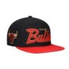 Men's Mitchell & Ness Black Chicago Bulls NBA 75th Anniversary Snapback Hat