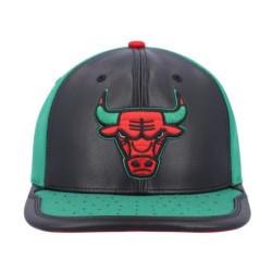 Men's Mitchell & Ness Black/Green Chicago Bulls Day One Snapback Hat