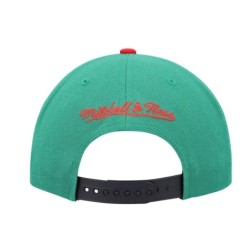 Men's Mitchell & Ness Black/Green Chicago Bulls Day One Snapback Hat