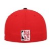 Men's Mitchell & Ness Red/Black Chicago Bulls Hardwood Classics Coast to Coast Fitted Hat