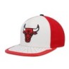 Men's Mitchell & Ness White/Red Chicago Bulls Day One Snapback Hat