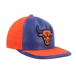 Men's Mitchell & Ness Royal/Orange Chicago Bulls Day One Snapback Hat