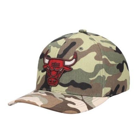 Men's Mitchell & Ness Camo Chicago Bulls Woodland Desert Snapback Hat