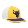 Men's Mitchell & Ness Yellow/Purple Chicago Bulls Day One Snapback Hat