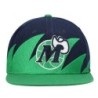 Men's Mitchell & Ness Blue/Green Dallas Mavericks Hardwood Classics Sharktooth Snapback Hat