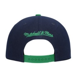 Men's Mitchell & Ness Blue/Green Dallas Mavericks Hardwood Classics Sharktooth Snapback Hat