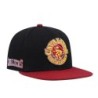 Men's Mitchell & Ness Black/Wine Cleveland Cavaliers Hardwood Classics Snapback Hat