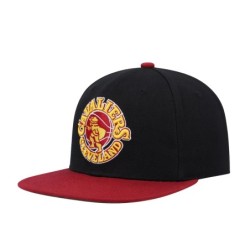 Men's Mitchell & Ness Black/Wine Cleveland Cavaliers Hardwood Classics Snapback Hat