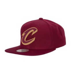 Men's Mitchell & Ness Wine Cleveland Cavaliers Ground 2.0 Snapback Hat