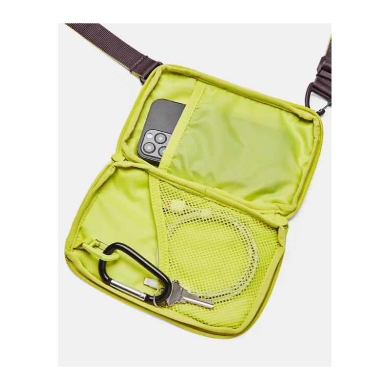 Unisex UA Loudon lime yellow small crossbody bag