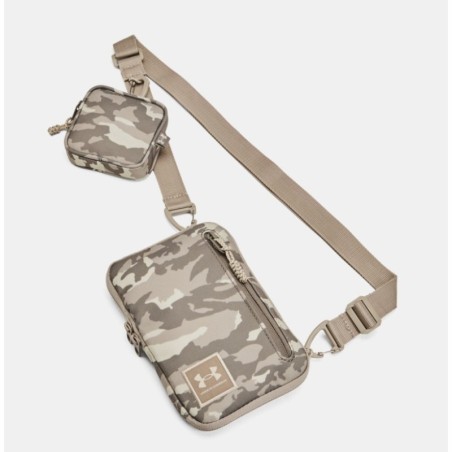 UA Loudon small taupe printed crossbody bag