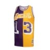 Men's Purple/Gold Los Angeles Lakers Hardwood Classics 1971/72 Split Swingman Jersey