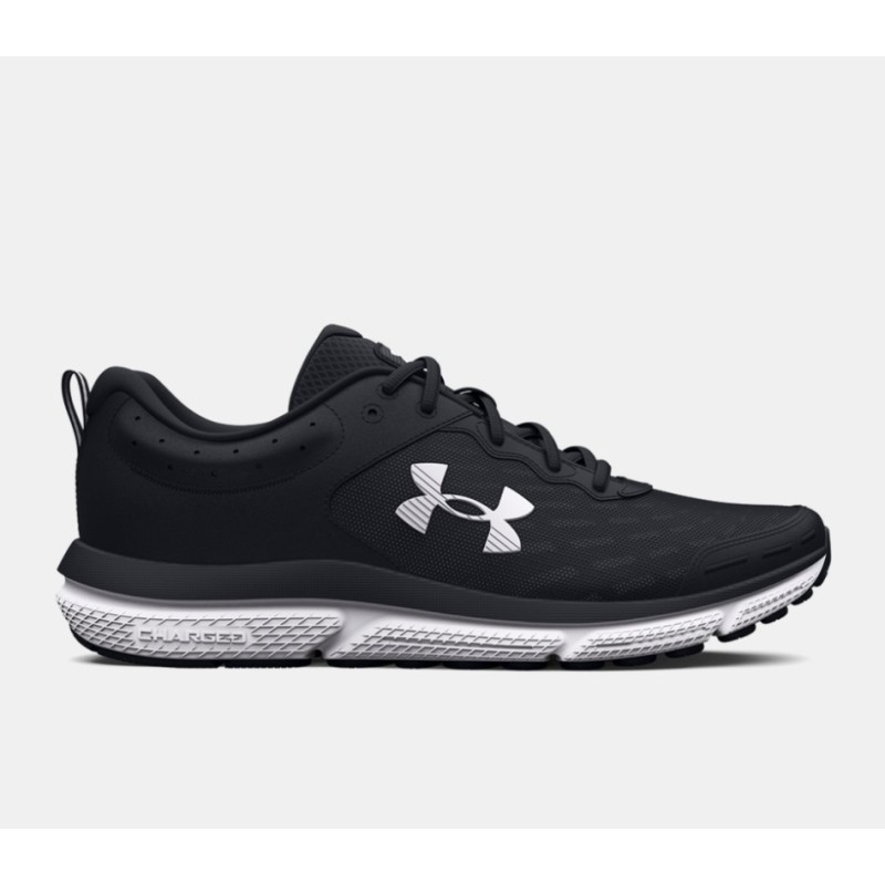 Women's UA Charged Assert 10 Black and White Running Shoes