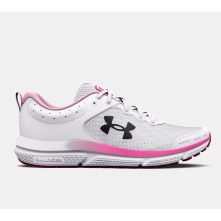 Women's UA Charged Assert 10 Running Shoes in White and Pink