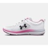 Women's UA Charged Assert 10 Running Shoes in White and Pink