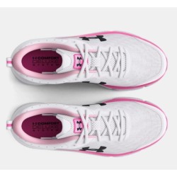 Women's UA Charged Assert 10 Running Shoes in White and Pink