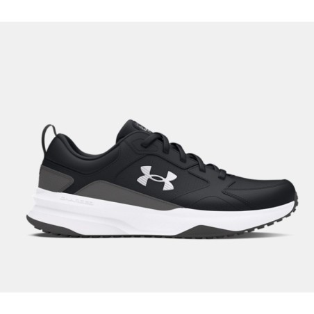 Men's UA Charged Edge Black and White Training Shoe