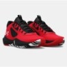 Elementary School UA Lockdown 6 Red Basketball Shoes