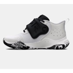 Elementary school UA Zone BB 2 white basketball shoes