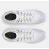 Women's UA Spotlight 4 MC White Football Boots