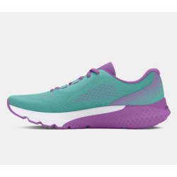 Girls Elementary School UA Rogue 4 Green Running Shoes