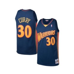 Golden State Warriors Curry 2009 Hardwood Classics Road Swingman Jersey - Navy