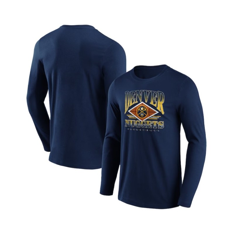 Denver Nuggets Fanatics Branded Power Phase Graphic Long Sleeve T-Shirt