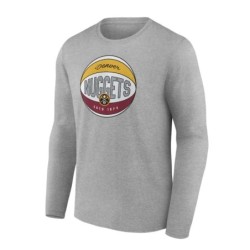 Denver Nuggets Fanatics Branded Hard Color Graphic Long Sleeve T-Shirt