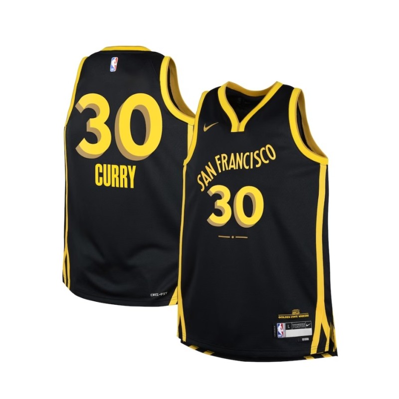 Golden State Warriors Nike City Edition Jersey 23 - Black - Stephen Curry