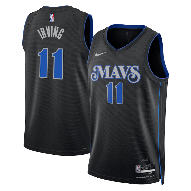 Dallas Mavericks Nike City Edition Swingman Jersey 23 - Black - Kyrie Irving