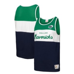 Men's Mitchell & Ness Navy Dallas Mavericks Special Script Tank Top