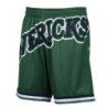 Men's Mitchell & Ness Green Dallas Mavericks Hardwood Classics Big Face 2.0 Shorts