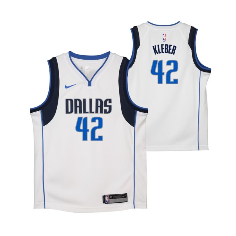 Dallas Mavericks Nike Association Edition Swingman Jersey - White - Maximilian Kleber