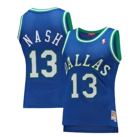 Women's Mitchell & Ness Steve Nash Blue Dallas Mavericks 1998/99 Hardwood Classics Swingman Jersey