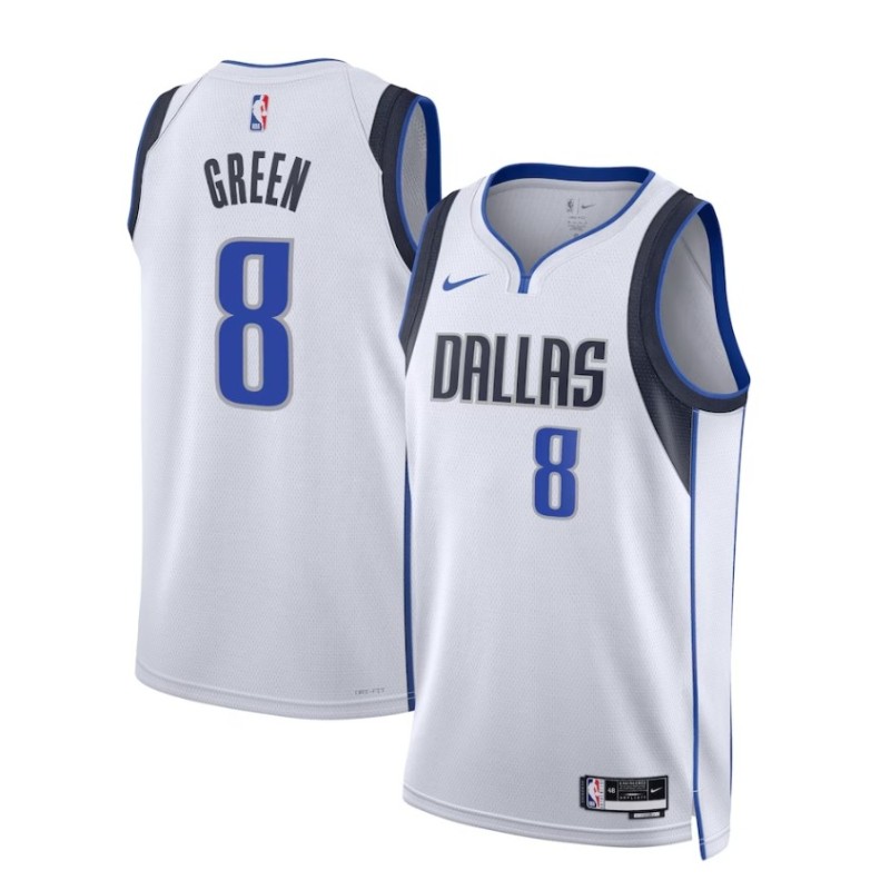 Dallas Mavericks Nike Association Edition Swingman Jersey - White - Josh Green