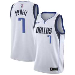 Dallas Mavericks Nike Association Edition Swingman Jersey - White - Dwight Powell