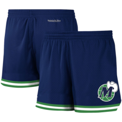 Women's Mitchell & Ness Navy Dallas Mavericks Jump Shot Shorts