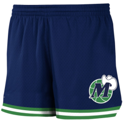 Women's Mitchell & Ness Navy Dallas Mavericks Jump Shot Shorts