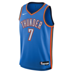 Oklahoma City Thunder Nike Icon Edition Swingman Jersey - Blue - Chet Holmgren