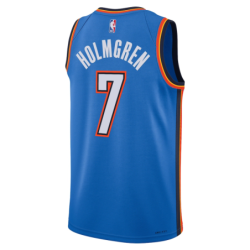 Oklahoma City Thunder Nike Icon Edition Swingman Jersey - Blue - Chet Holmgren