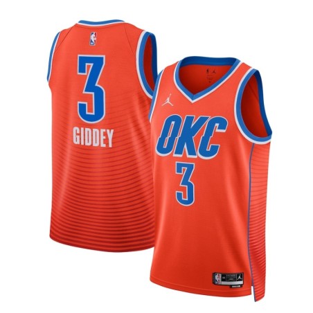 Oklahoma City Thunder Jordan Statement Edition Swingman Jersey - Orange - Josh Giddey