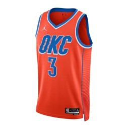 Oklahoma City Thunder Jordan Statement Edition Swingman Jersey - Orange - Josh Giddey