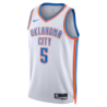 Oklahoma City Thunder Nike Association Edition Swingman Jersey - White - Luguentz Dort